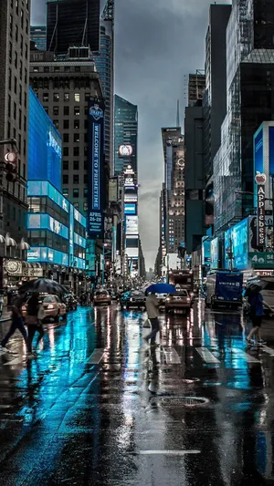 Blue Color Pop Dark Grey Iphone Wallpaper