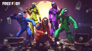 Blue Criminal Bundle With Loot Wallpaper