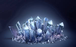 Blue Crystal Minerals Wallpaper