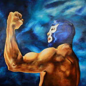 Blue Demon Vector Artwork Wallpaper