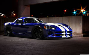 Blue Dodge Viper Srt 10 Wallpaper