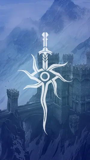 Blue Dragon Age Sword Wallpaper