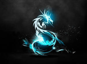 Blue Dragon Letter S Wallpaper