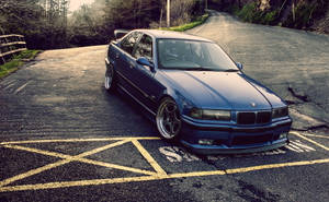 Blue E36 Bmw Laptop Wallpaper