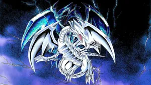 Blue Eyes White Dragon Theme Wallpaper