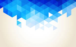 Blue Fade Geometric On White Wallpaper