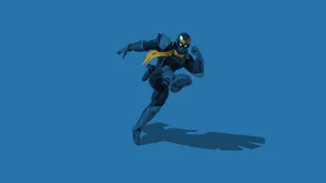 Blue Falcon Marvel Superhero Kick Wallpaper