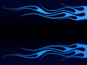 Blue Flames Graphic Art Wallpaper