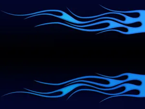 Blue Flames Graphic Art Wallpaper