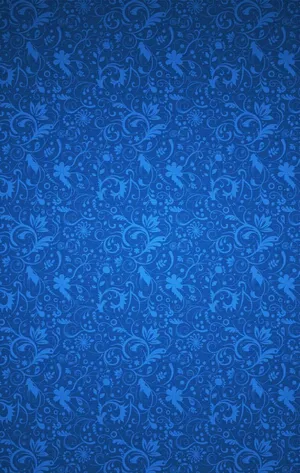 Blue Girly Dark Flower Wallpaper