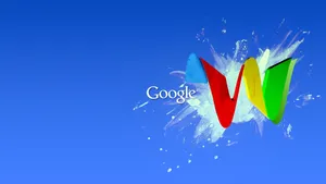 Blue Google Desktop Wallpaper
