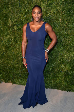 Blue Gown Serena Williams Wallpaper