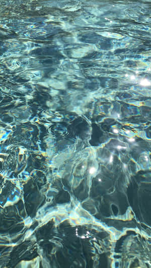 Blue Green Aesthetic Crystal Clear Water Wallpaper