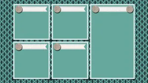 Blue Green Desktop Organizer Wallpaper