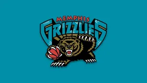 Blue Green Nba Memphis Grizzlies Logo Wallpaper