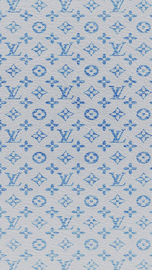 Blue Leather Louis Vuitton Phone Wallpaper