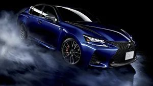 Blue Lexus Gs F Drift Wallpaper