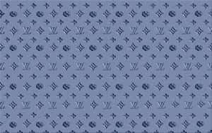 Blue Louis Vuitton Monogram Desktop Wallpaper