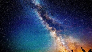 Blue Milky Way 1920x1080 Hd Space Wallpaper