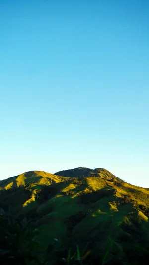 Blue Mountain Aesthetic Phone Wallpaper