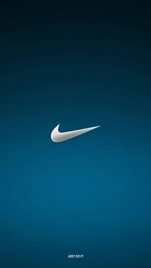 Blue Nike Logo 750 X 1334 Wallpaper