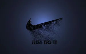 Blue Nike Logo Wallpaper