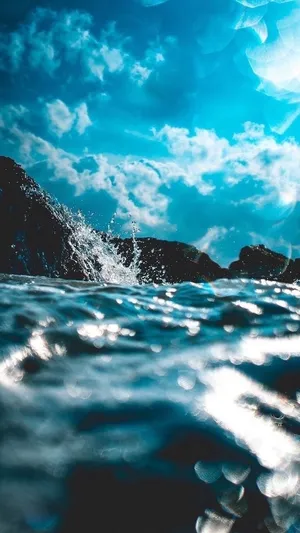 Blue Ocean Nature Aesthetic Phone Wallpaper