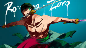 Blue One Piece Zoro 4k Wallpaper