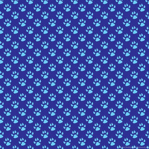 Blue Paw Print Patterns Wallpaper