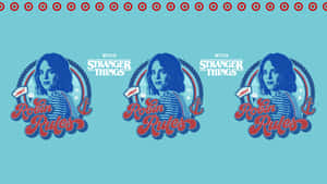 Blue Robin Stranger Things Wallpaper