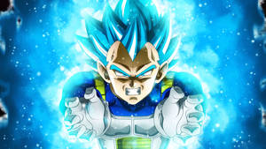 Blue Saiyan Vegeta Awakens Wallpaper