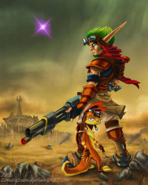 Blue Skies And Fun Times - Jak And Daxter Wallpaper