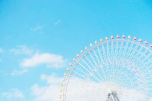 Blue Sky In Theme Park Wallpaper