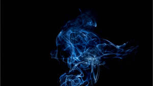 Blue Smoke Abstract Wallpaper