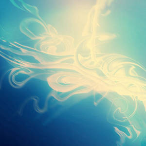 Blue Smoke Paint Art Wallpaper