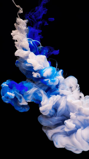 Blue Smoke With White Trail Wallpaper