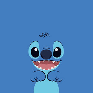 Blue Stitch Phone Wallpaper