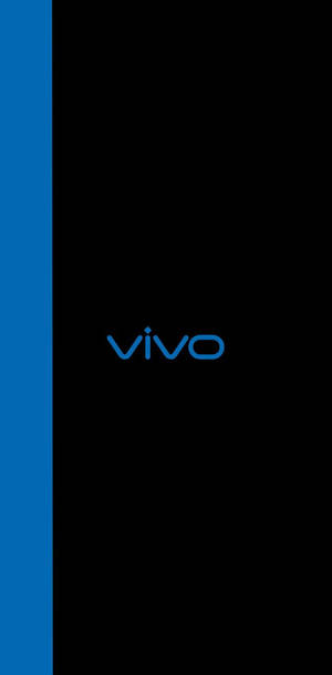 Blue Strip And Vivo Logo Wallpaper