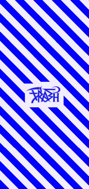 Blue Stripes With Trash Gang Wallpaper