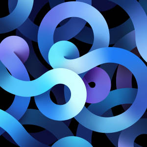 Blue Swirls Ipad Air 4 Wallpaper