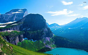 Blue Tint Over Glacier National Park Wallpaper