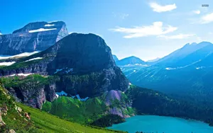 Blue Tint Over Glacier National Park Wallpaper