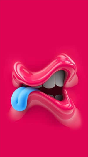 Blue Tongue Out Wallpaper