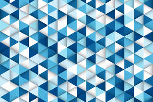 Blue Triangle Mosaic Wallpaper