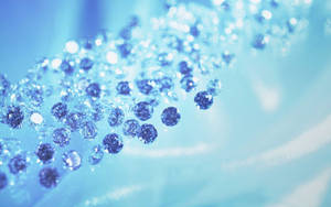 Blue Water Sparkle Beads Wallpaper