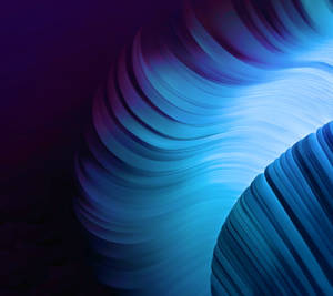 Blue Waves On Galaxy Tablet Wallpaper