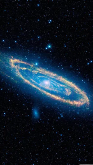 Blue Whirlpool Galaxy Iphone Wallpaper