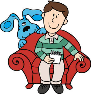 Blues Clues Blue And Steve Art Wallpaper