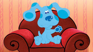 Blues Clues Blue On Armchair Wallpaper