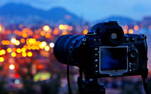 Blurred Lights Dslr Camera Photography Wallpaper